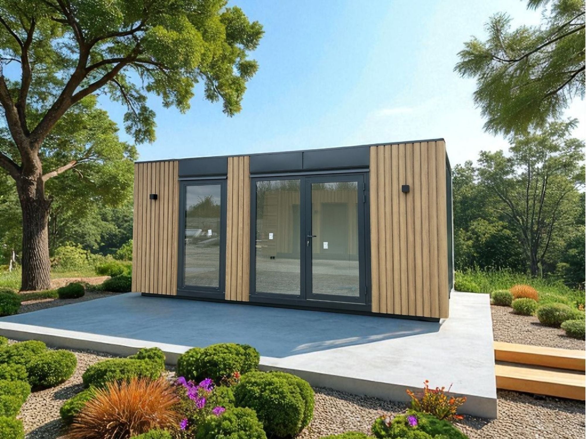 Profitez d’un espace de travail indépendant, au cœur de votre jardin. Ce bureau de 15 à 20 m² combine esthétisme, performance énergétique et facilité d’installation pour un confort quotidien optimal.