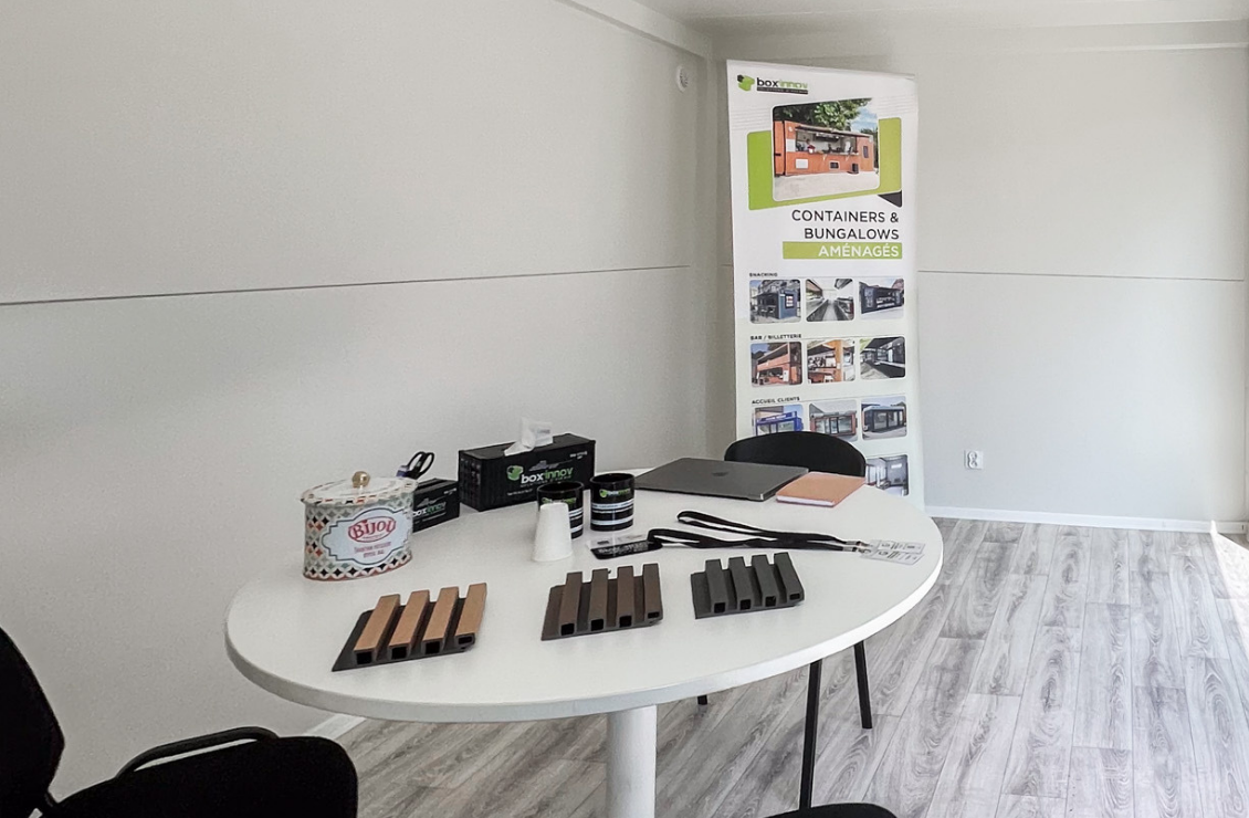 Module Perpignan – bungalow contemporain pour exposition et accueil client