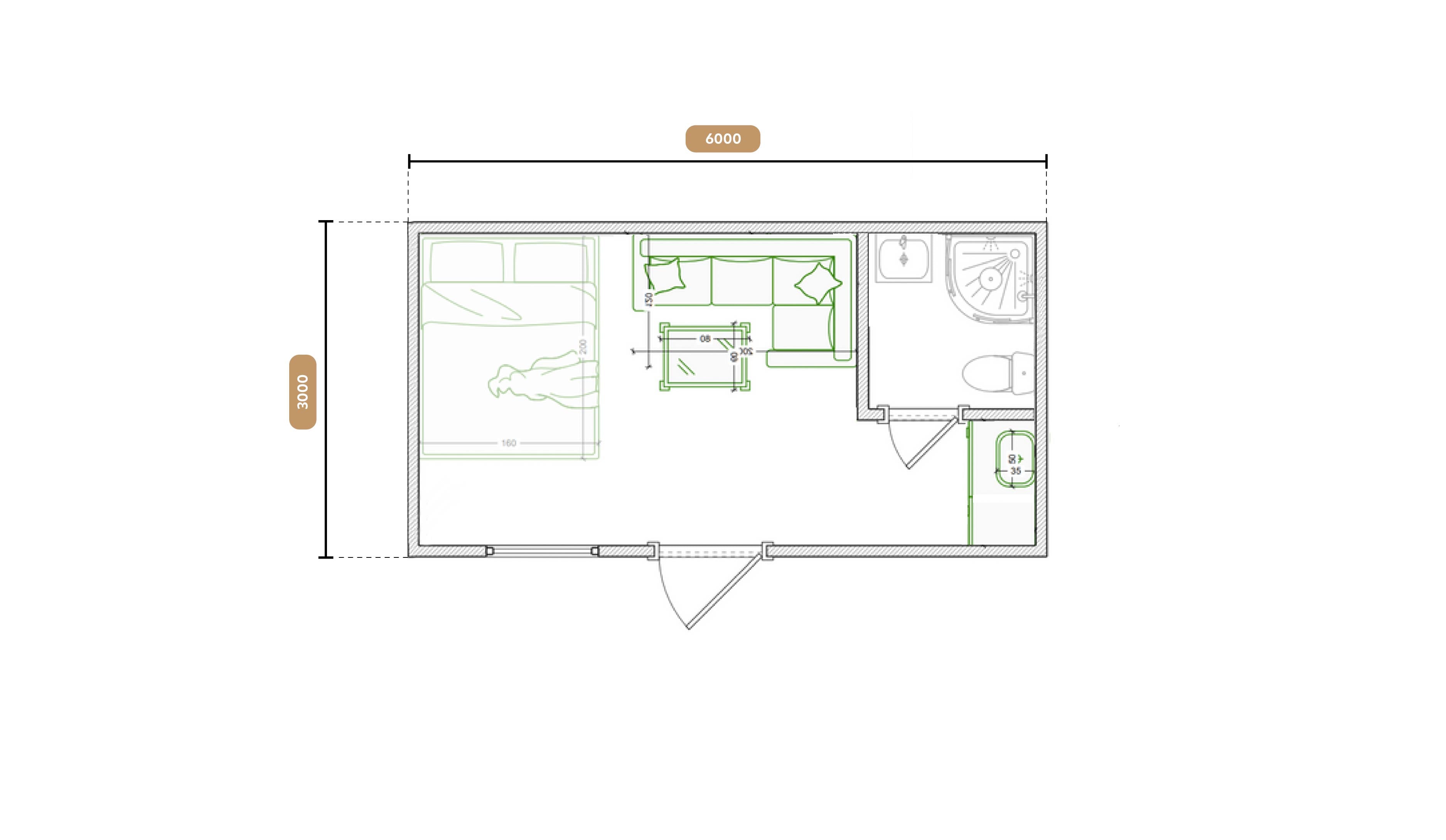 Plan 18m2