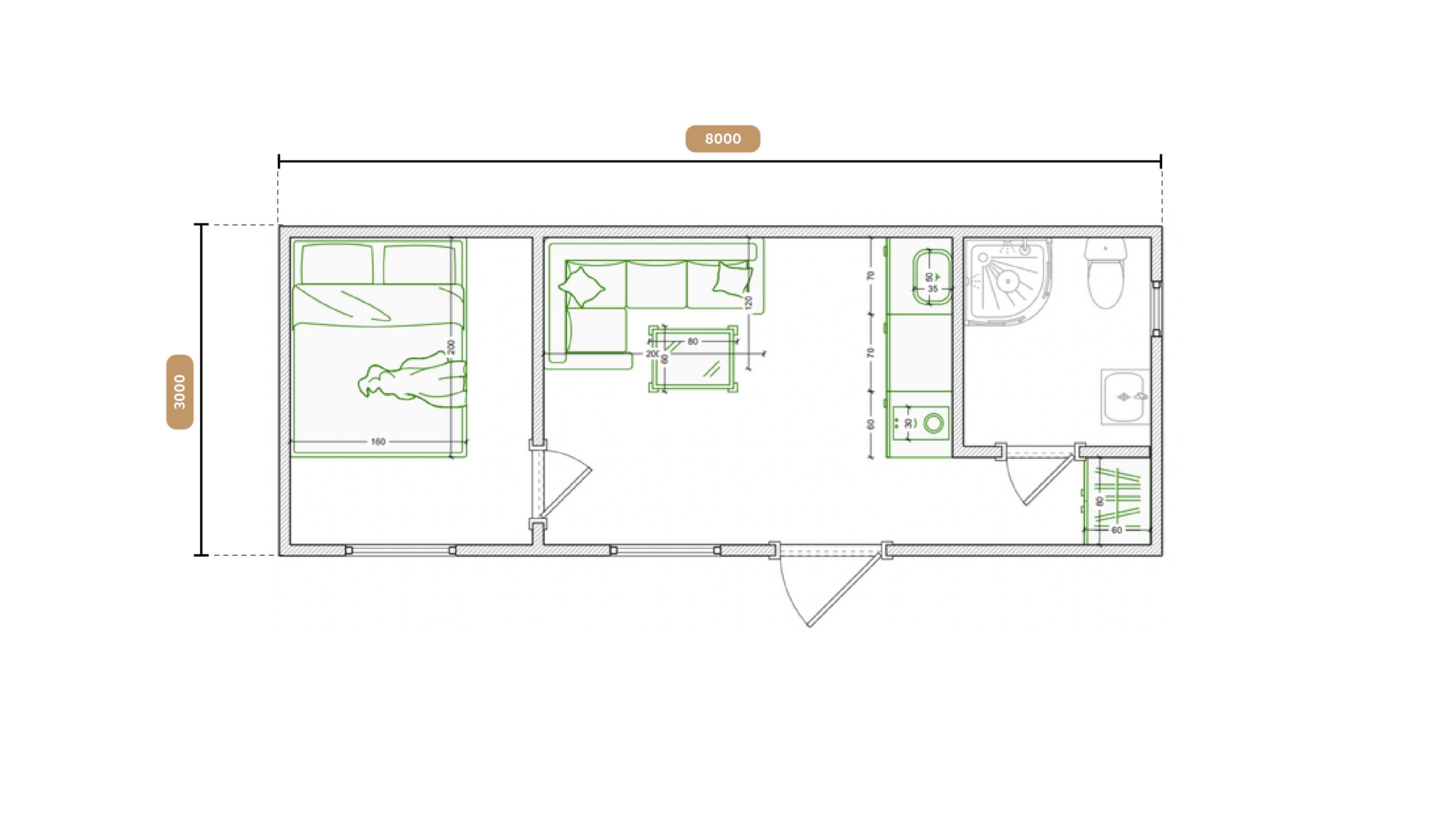 Plan 24m2