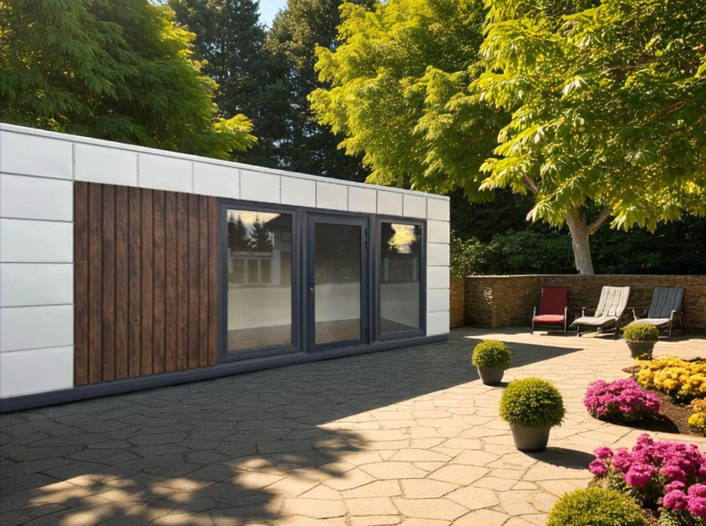 Avec ses lignes épurées et sa finition haut de gamme, le bungalow de jardin Maison Innov devient une extension naturelle de votre maison.
Un lieu confortable et design, baigné de lumière, parfait pour profiter du plein air au quotidien.